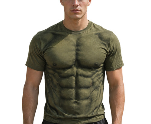Shirt uomo stampa muscolare - t-shirt,