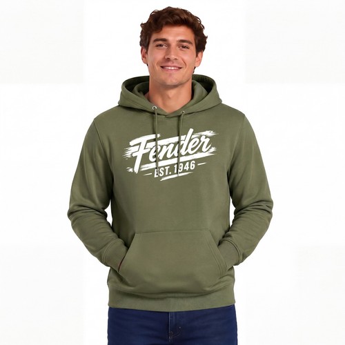 Felpa con cappuccio fender est - cappuccio,