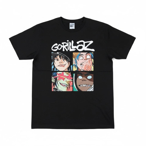 Gorillaz shirt black graphic - t-shirt,